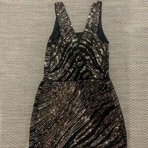 Black & Gold cocktail dress